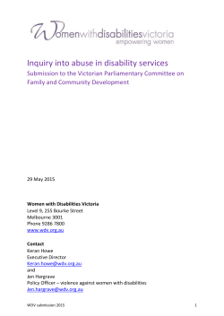 Inquiry into abuse in disability services