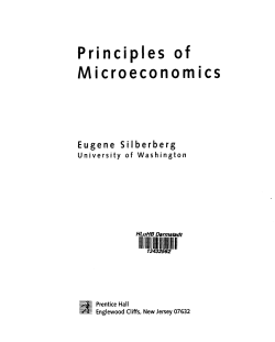 Principles of Microeconomics