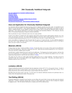 206 Chemically Stabilized Subgrade