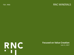 rnc minerals - Royal Nickel Corporation