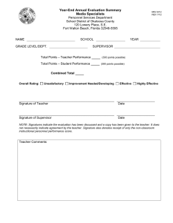 MIS 5412 Media Specialist Year