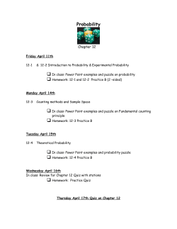 Probability - SchoolNotes