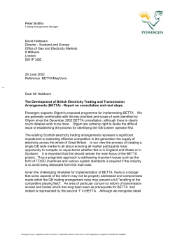 Powergen - The Development of British Electricity Trading