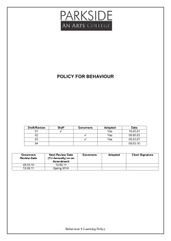 Beauviour 4 Learnig gives a positive framework that