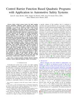 Control Barrier Function Based Quadratic