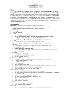 Softball Handout - Centennial Schools
