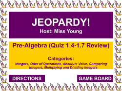 GAME BOARD Use space bar or right arrow on keyboard to see