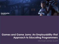 Games and Game Jams: An Employability