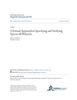 A Formal Approach to Specifying and Verifying Spacecraft Behavior