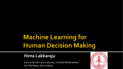 Himabindu Lakkaraju, Stanford, USA