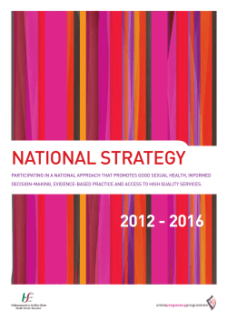 national strategy - Crisis Pregnancy Programme