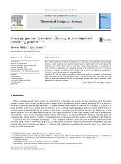 A new perspective on clustered planarity as a combinatorial