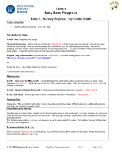 Hey Diddle Diddle - ESF Educational Services