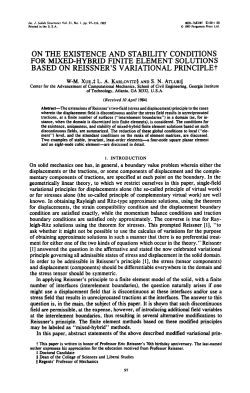 on the existence and stability conditions for mixed