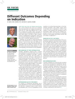 Different Outcomes Depending on Indication