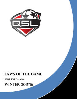 Laws of the Game Winter 2015/16