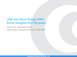 EWGLAM 2009 Noyes EUMETNET