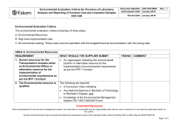 A: Environmental Resources