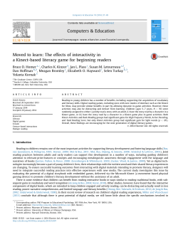 The effects of interactivity in a Kinect