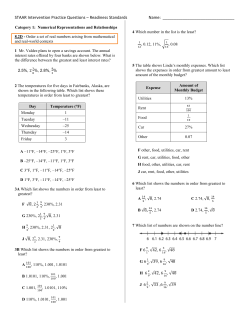8th Gr Intervention Practice Questions