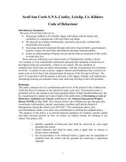 Code of Behaviour and Discipline
