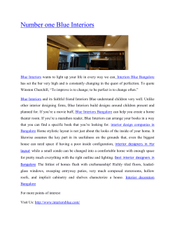 Number one Blue Interiors