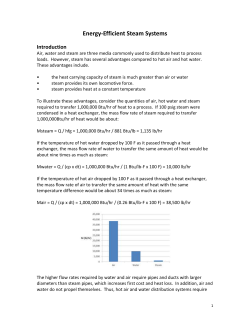 Energy Efficient Steam Systems