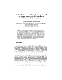 Student Attitudes towards Using Culturally