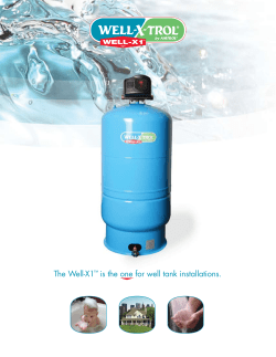 The Well-X1&trade; is the one for well tank installations.