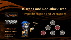 B-Trees and Red-Black Trees