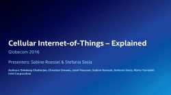 Cellular IoT in 3GPP