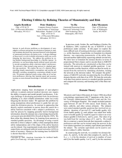 Eliciting Utilities by Refining Theories of Monotonicity and Risk