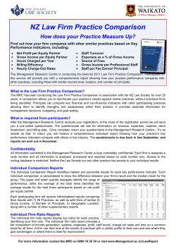 NZ Law Firm Practice Comparison