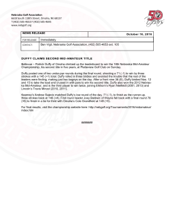 Patrick Duffy of Omaha climbed up the leaderboard to win the 18th