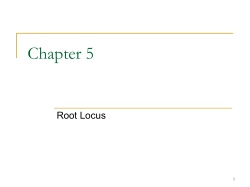Sketch the root locus