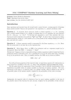 17s1: COMP9417 Machine Learning and Data Mining Introduction