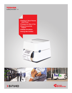 B-FV4D Spec Sht 11-15.indd - Toshiba America Business Solutions