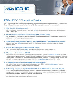 ICD-10 Transition Basics