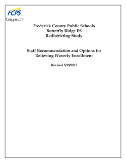 FCPS Recommendation and Options Handout