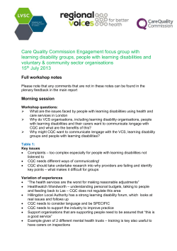 Full workshop notes - London Voluntary Service Council