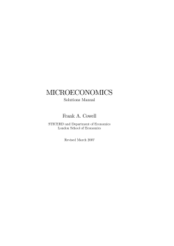 MICROECONOMICS