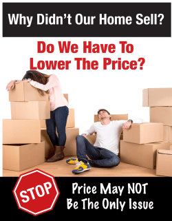 Do We Have To Lower The Price?