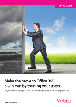 Make the move to Office 365 a win-win by training your