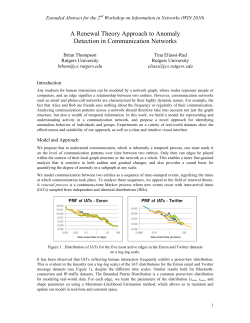 A Renewal Theory Approach to Anomaly - Tina Eliassi-Rad