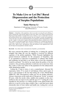 To Make Live or Let Die?