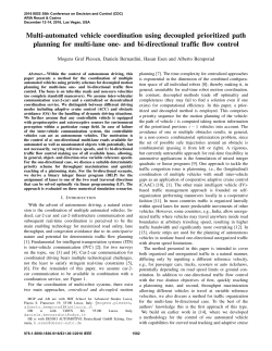 Multi-Automated Vehicle Coordination Using Decoupled Prioritized