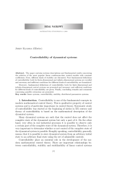 Controllability of dynamical systems