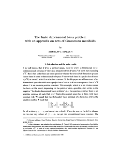 The finite dimensional basis problem with an appendix on nets of