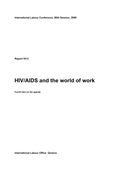 HIV/AIDS and the world of work