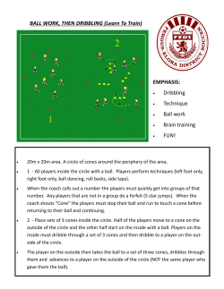 BALL WORK, THEN DRIBBLING (Learn To Train) EMPHASIS